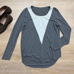 Kit and Ace‎ Cashmere Blend Long Sleeve Top Women's L Color Gray